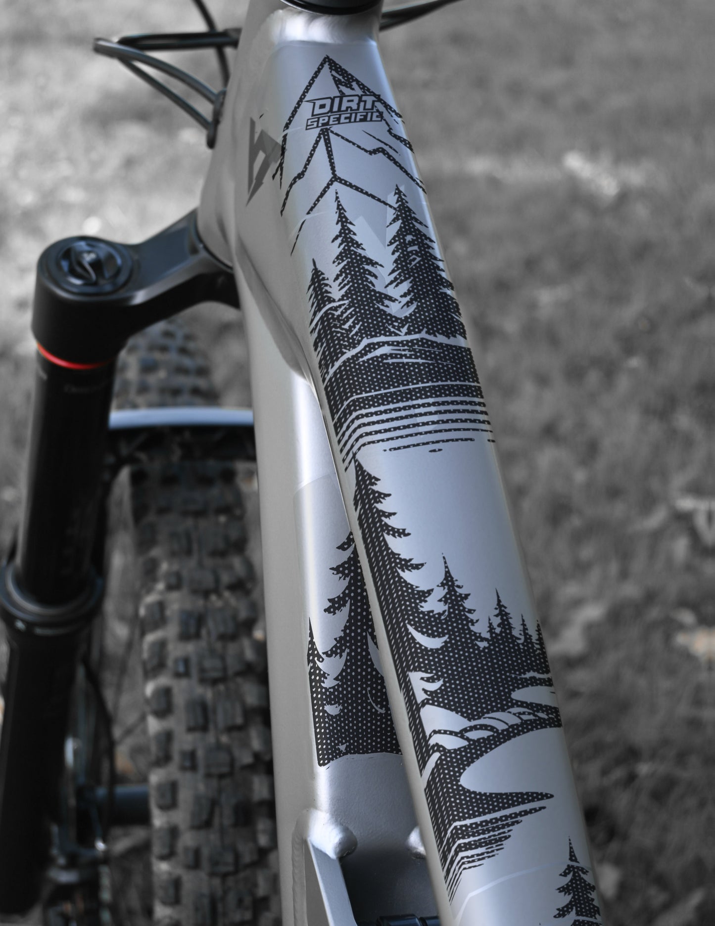 Forest bike decal
