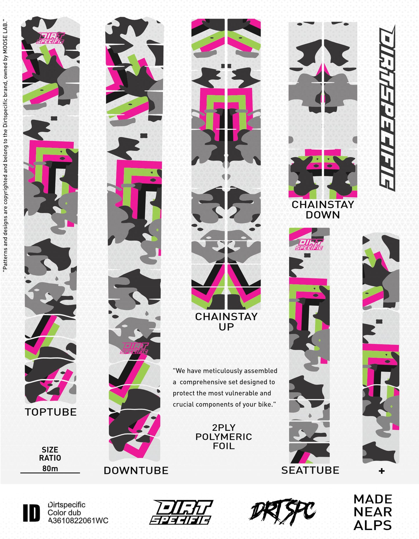 Color dub - Bike Frame wrap MK2