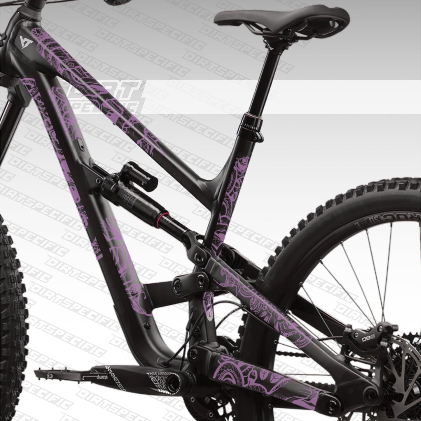 Purple snake - Bike Frame wrap MK2