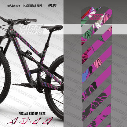 Flower power - Bike Frame wrap MK2