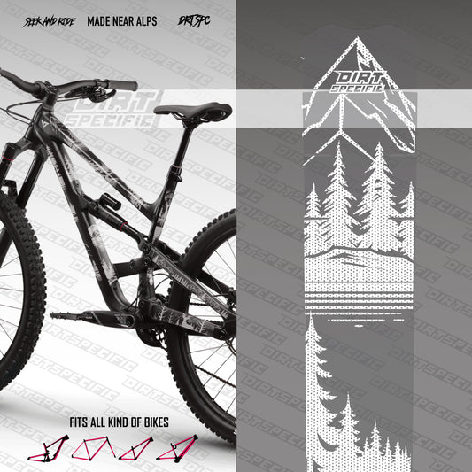 Light forest - Bike Frame wrap MK2