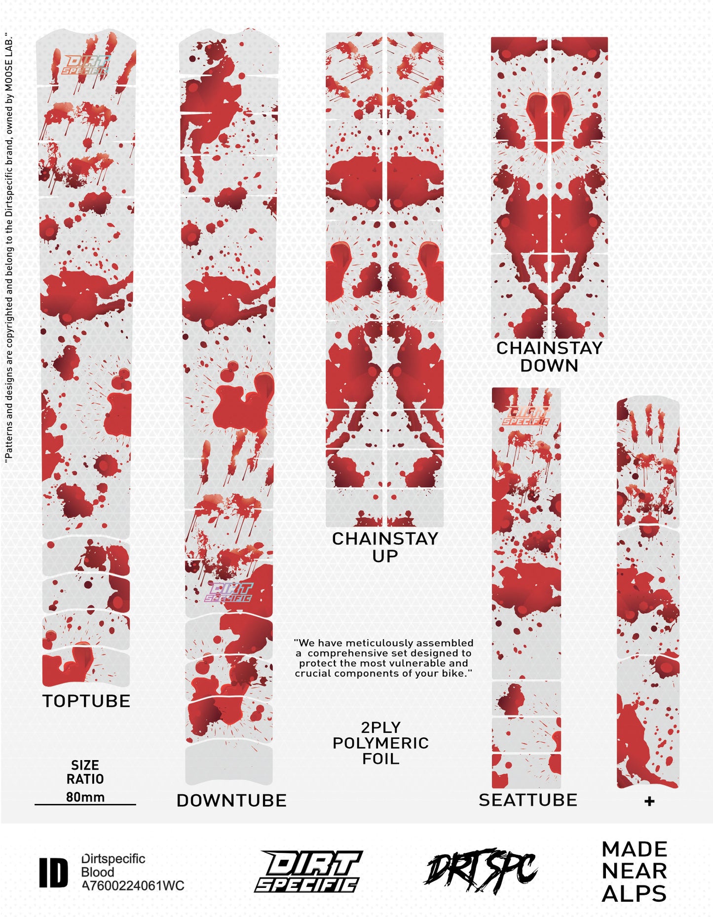 Blood - Halloween SPECIAL - Bike Frame wrap MK2