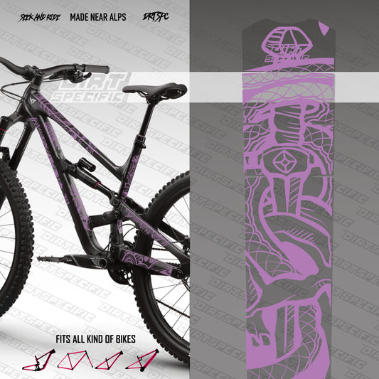 Purple snake - Bike Frame wrap MK2