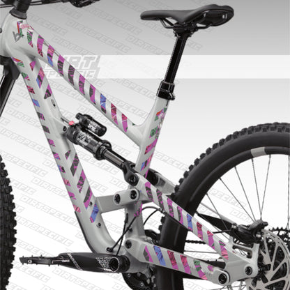 Flower power - Bike Frame wrap MK2