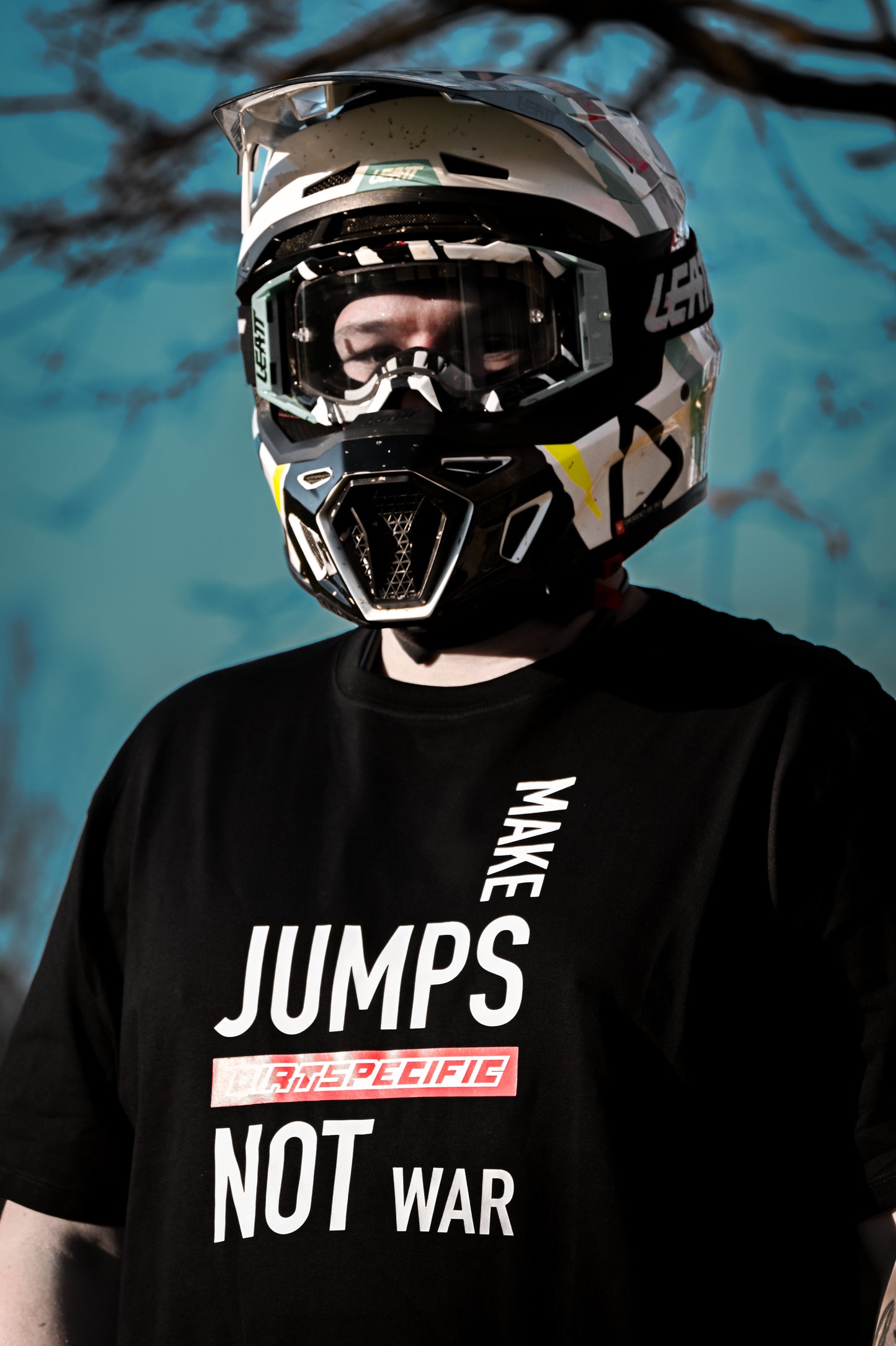 Make jumps Not war - DIRTSPECIFIC  HEAVY RIDING SHIRT