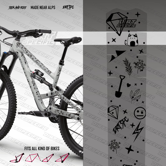 Spacey - Bike Frame wrap MK2