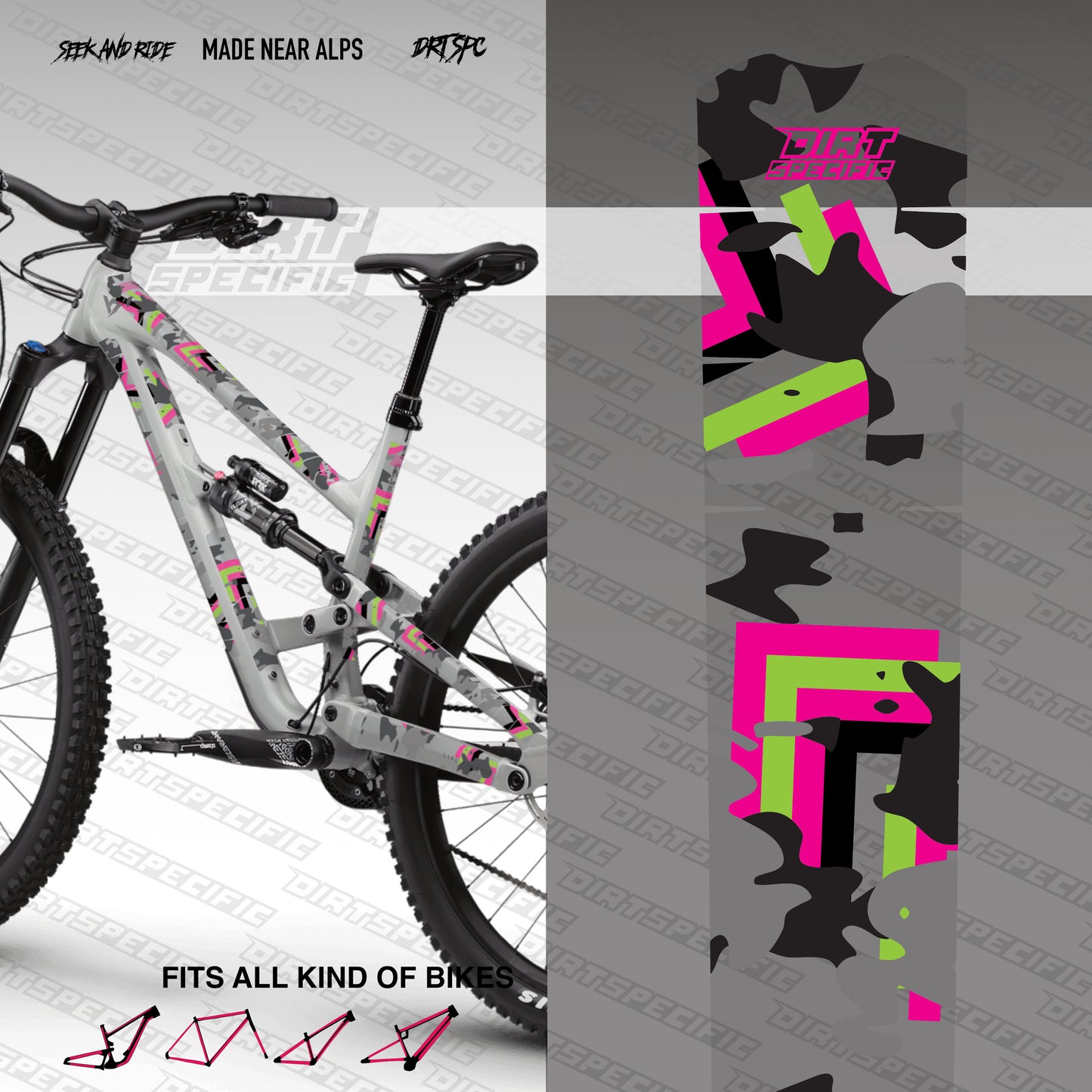 Color dub - Bike Frame wrap MK2