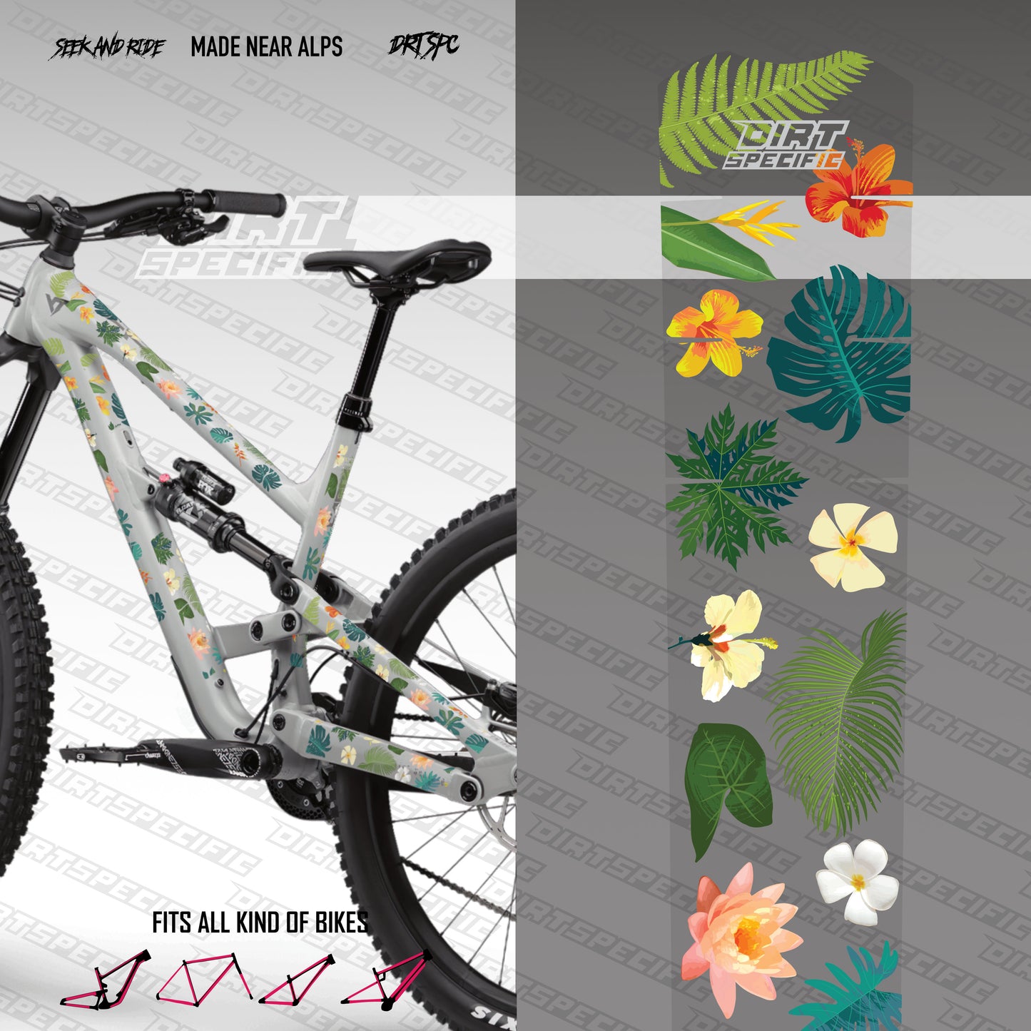 Hawaii - Bike Frame wrap MK2